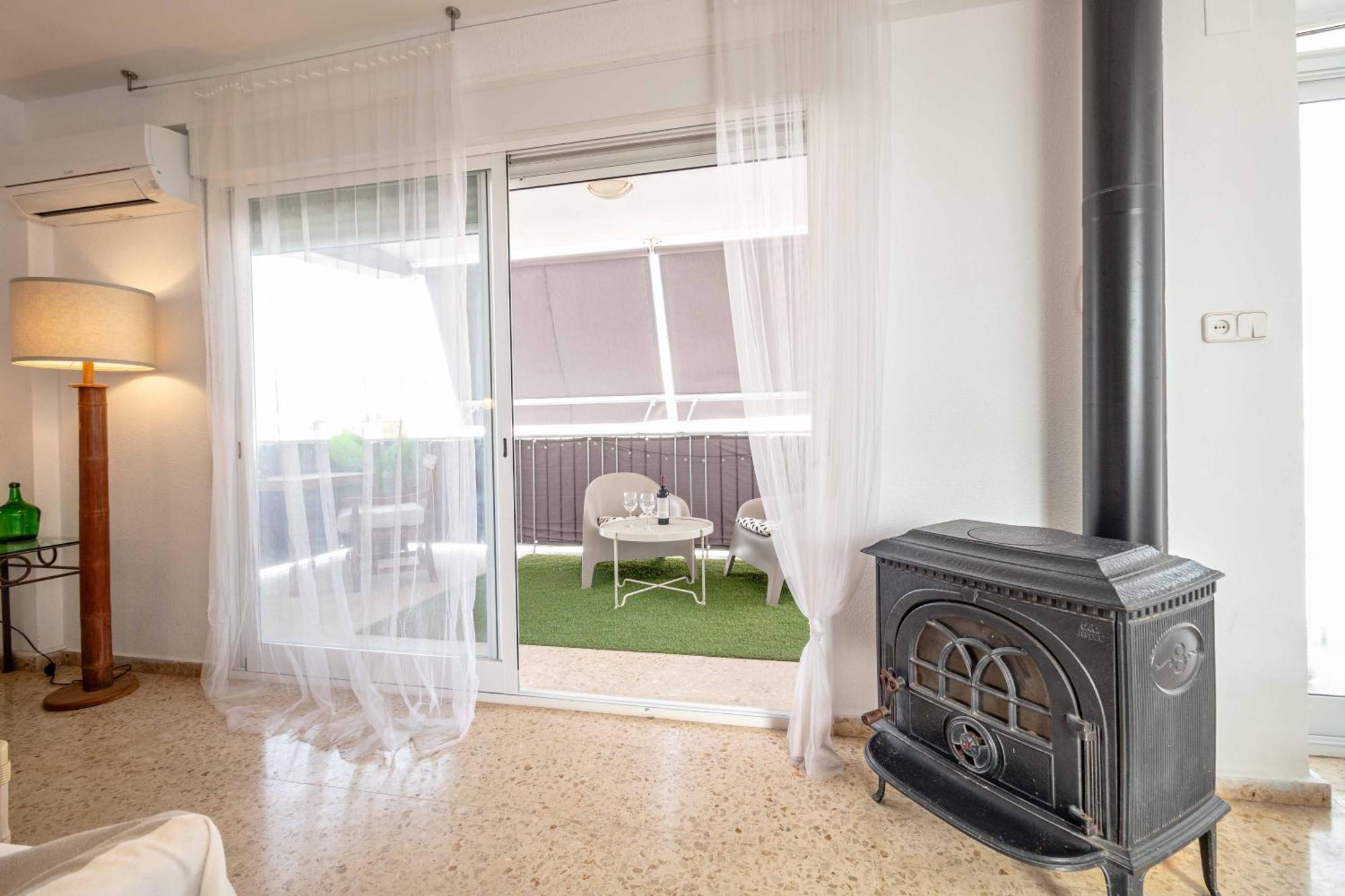 Super Apartamento A Un Paso Del Mar Oliva Buitenkant foto